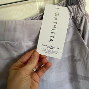 Athleta Brand New With Tags Brooklyn Lined Camo Joggers